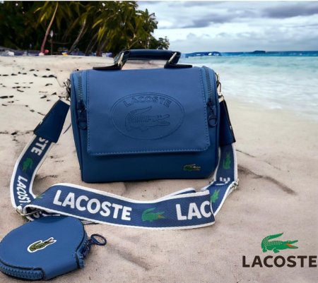 شنطة Lacoste ستاتي - أزرق <br> <span class='text-color-warm'>نفدت الكمية</span>